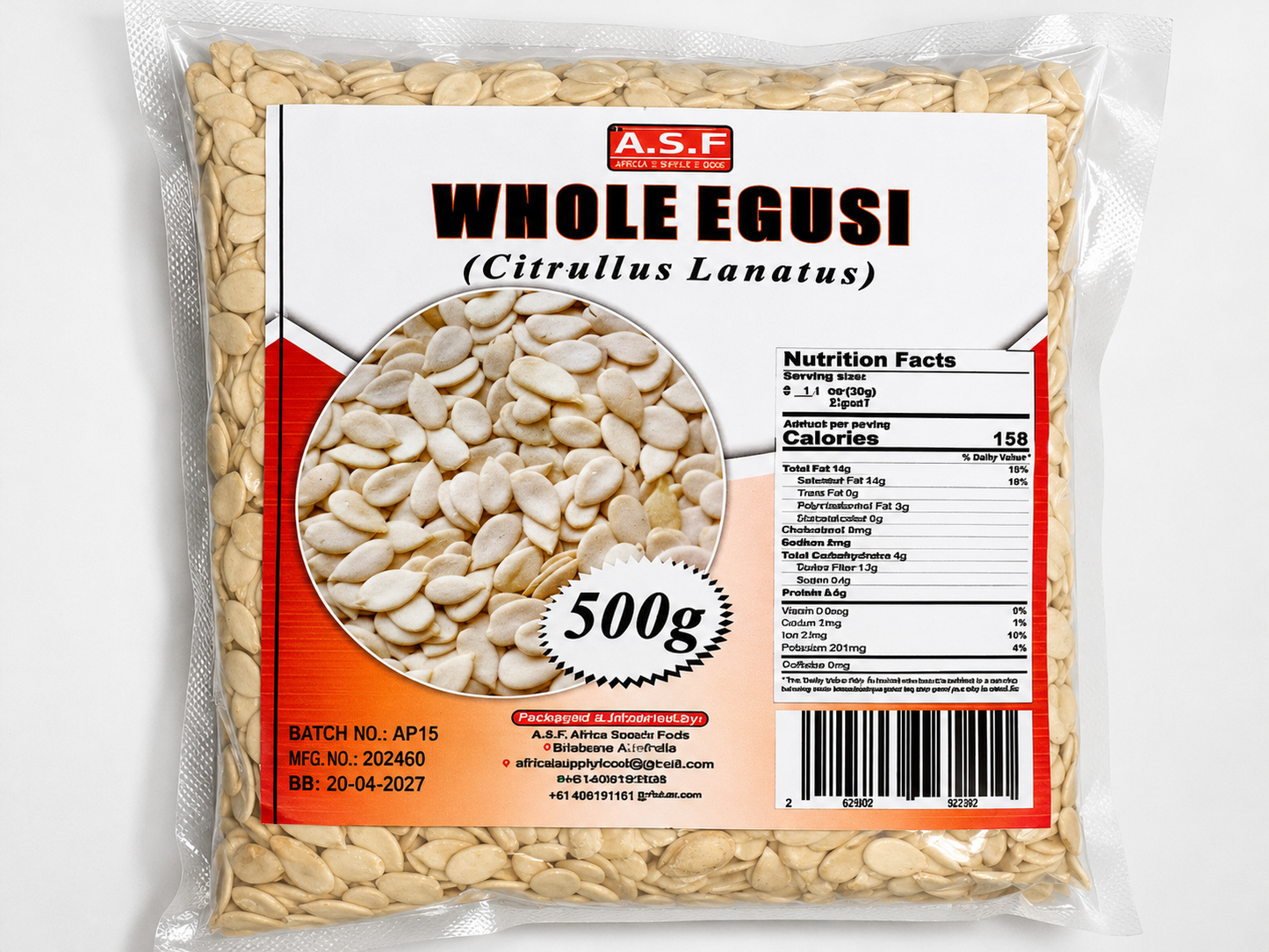 Whole Egusi Seeds (500g)