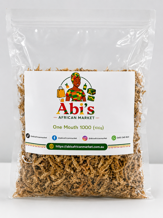 One Mouth 1000 Dried Anchovies (100g) – Premium African Dried Fish