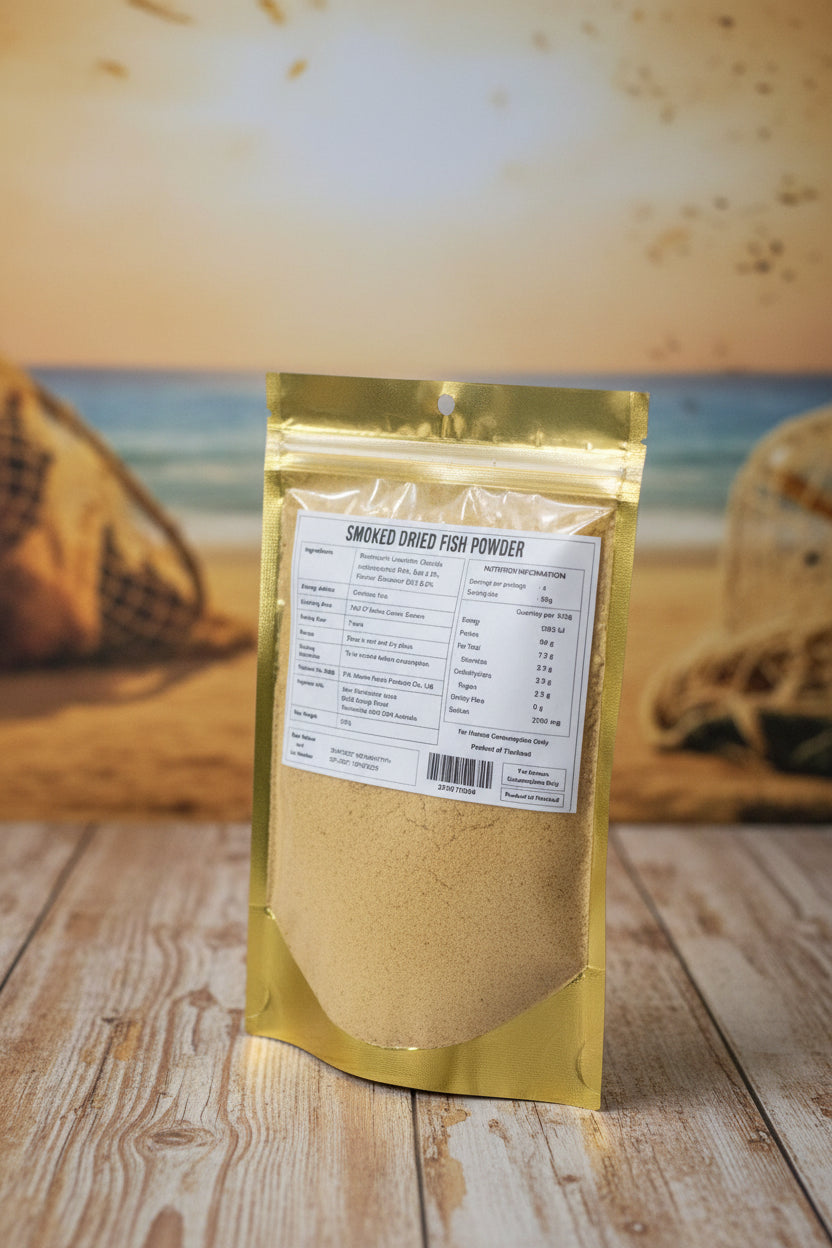 Smoked dried fish powder