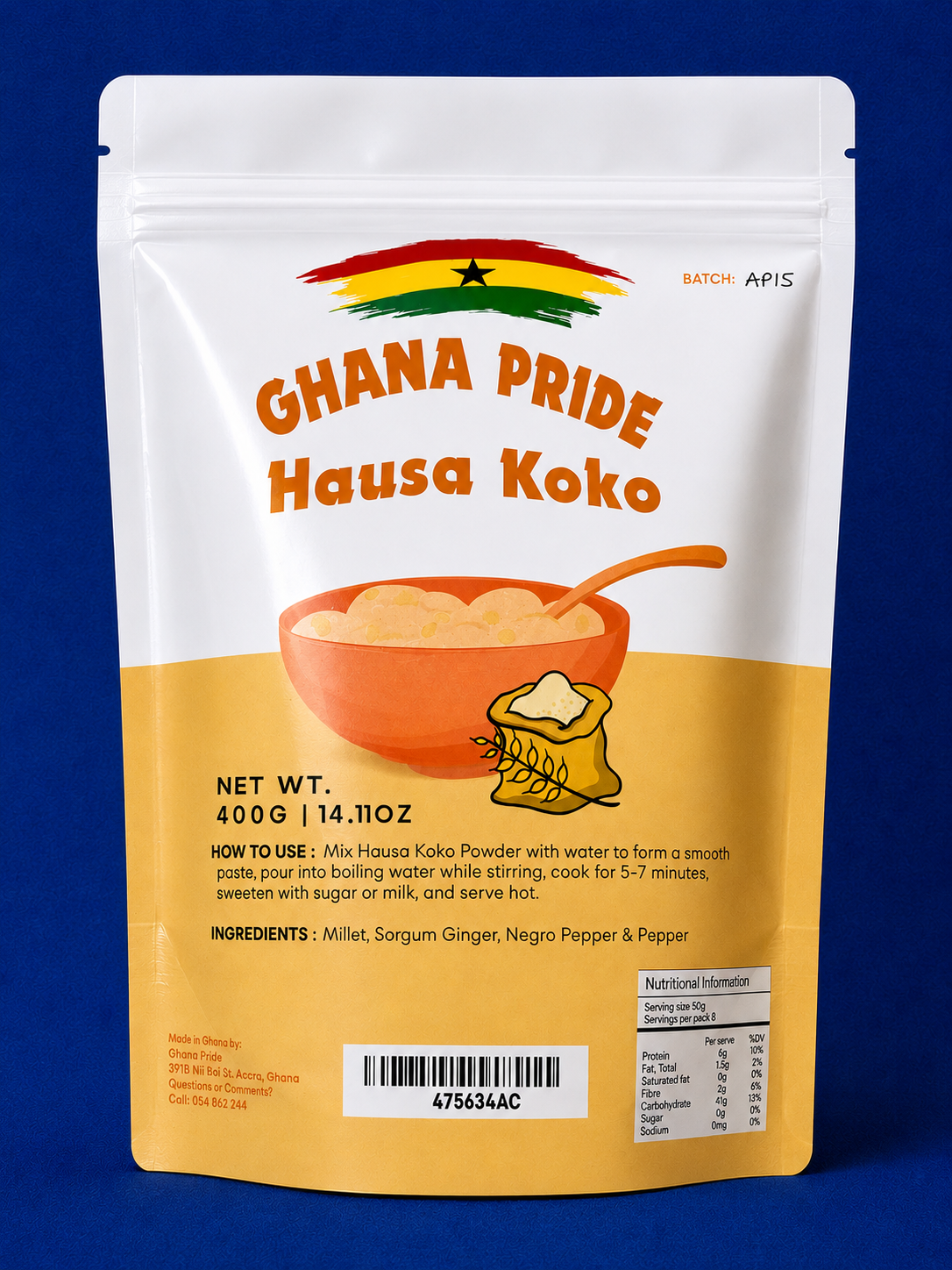 Ghana Pride Hausa Koko (400g)